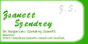 zsanett szendrey business card